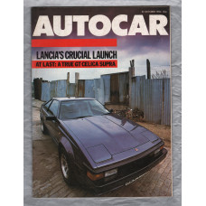 Autocar Magazine - Vol.162 No.4 (4582) - October 31st 1984 - `Autocar Tests: Toyota Celica Supra and VW Jetta Formel E` - Published by Haymarket