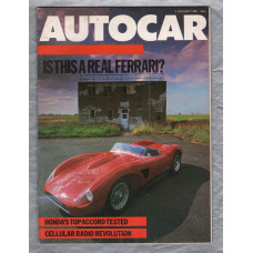 Autocar Magazine - Vol.162 No.12 (4590) - January 2nd 1985 - `Autocar Test: Honda Accord EX` - Published by Haymarket