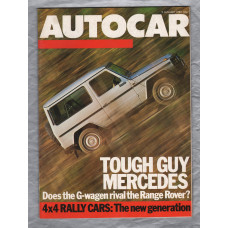 Autocar Magazine - Vol.163 No.2 (4591) - January 9th 1985 - `Autocar Test: Mercedes 230GE` - Published by Haymarket