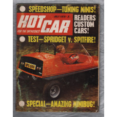 Hot Car Magazine – July 1970 – Vol.3 No.4 - `Test-Sprite v Spitfire!` - Mercury House Publication