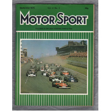 MotorSport - Vol.L1 No.9 - September 1975 - `Escort/Chevette-A Comparison` - Published by Motor Sport Magazines Ltd