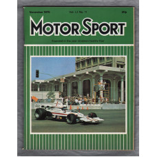MotorSport - Vol.L1 No.11 - November 1975 - `November in the Forests` - Published by Motor Sport Magazines Ltd
