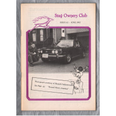 Stag Owners Club - Issue No.63 - June 1985 - `Technical Matters` - Published by The Stag Owners Club