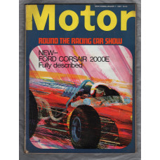 Motor Magazine - Issue No.3371 - January 7th 1967 - `New - Ford Corsair 2000E - Fully Described` - Published by Temple Press Limited