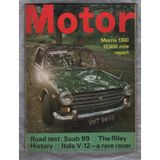 Motor Magazine - Issue No.3515 - November 1st 1969 - `Road Test: Saab 99 - The Riley History` - Published by Temple Press Limited