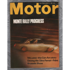 Motor Magazine - Issue No.3475 - January 25th 1969 - `Monte Rally Progress` - Published by Temple Press Limited