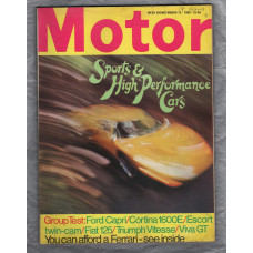 Motor Magazine - Issue No.3482 - March 15th 1969 - `Sports & High Performance Cars` - Published by Temple Press Limited