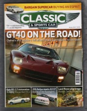 Classic And Sportscar Magazine - January 2017 - Vol.35 No.10 - `GT40 On The Road!` - Published by Haymarket Magazines Ltd