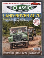 Classic And Sportscar Magazine - September 2018 - Vol.37 No.6 - `LAND-ROVER at 70` - Published by Haymarket Magazines Ltd