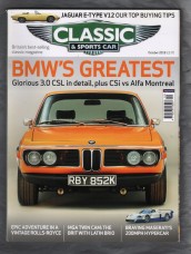 Classic And Sportscar Magazine - October 2018 - Vol.37 No.7 - `BMW`s GREATEST` - Published by Haymarket Magazines Ltd