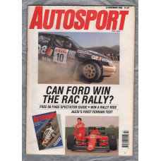 Autosport - Vol.121 No.8 - November 22nd 1990 - `Can Ford Win The RAC Rally?` - A Haymarket Publication