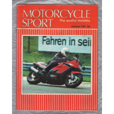 Motorcycle Sport Magazine - Vol.26 No.12 - December 1985 - `XBR500: Mr Honda`s Big Single` - Published by Ravenhill Publishing Co Ltd