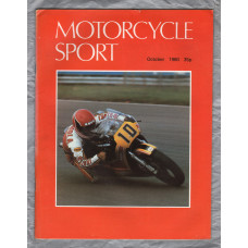 Motorcycle Sport Magazine - Vol.21 No.10 - October 1980 - `Marlboro British GP` - Published by Ravenhill Publishing Co Ltd