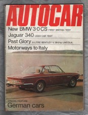 Autocar Magazine - Vol.134 No.3927 - July 15th 1971 - `Autotest: Latest From BMW, the 3.0 CS` - Published by IPC Transport Press