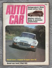 Autocar Magazine - Vol.135 No.3946 - November 18th 1971 - `Road Test: Jaguar E-type vee-12` - Published by IPC Transport Press