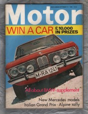 Motor Magazine - Issue No.3508 - September 13th 1969 - `Road Test: BMW 2500 Auto and 2800 Manual` - Published by Temple Press Limited