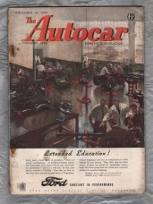 Autocar Magazine - Vol.92 No.2715 - November 14th 1947 - `Prague Motor Show` - Published by Iliffe & Sons Ltd