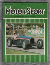 MotorSport - Vol.Lll No.2 - February 1976 - `From a Stratos Hot Seat` - Motor Sport Magazine Limited MotorSport - Vol.Lll No.2 - February 1976 - `From a Stratos Hot Seat` - Motor Sport Magazine Limited