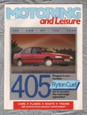 Motoring & Leisure - January 1988 - `405 Peugeot`s New Number` - Civil Service Motoring Association Ltd