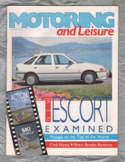 Motoring & Leisure - October 1990 - `New Escort Examined` - Civil Service Motoring Association Ltd