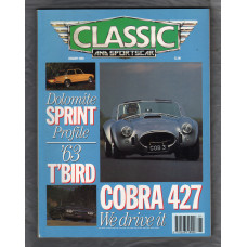 Classic And Sportscar Magazine - January 1990 - Vol.8 No.10 - `Cobra 427 We Drive It` - Published by Haymarket Magazines Ltd