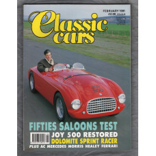 Classic Cars Magazine - February 1991 - Vol.18 No.5 - `Fifties Saloons Test` - Published by Prospect Magazines