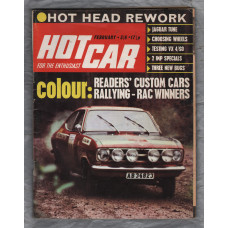 Hot Car Magazine – February 1971 – Vol.3 No.11  - `Colour: Readers` Custom Cars` - Mercury House Publication 