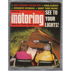 Popular Motoring Magazine - October 1970 - Vol.10 No.1 - `See Your Lights` - Mercury House Publication