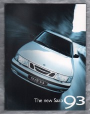 Sales Brochure - `The New SAAB 93` - Printed in 1997 for 1998 Models - English Language - Colour and Black & White Photos