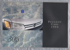 Sales Brochure - `306 - Peugeot Cars 1993` - March 1993 - English Language - Cover to Cover 32 Pages - A4 Sized Brochure