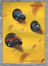 Sales Brochure - `Toyota RAV4` - January 1998 - English Language - Unpaginated A4 Sized Brochure