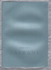 Sales Brochure - `RENAULT SAFRANE` - January 1999 - English Language - Cover to Cover 24 Pages - A4 Sized Brochure