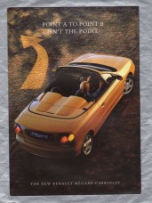 Sales Brochure - `The New RENAULT MEGANE CABRIOLET ` - December 1997 - English Language - A4 Size Folding Out to 8 Pages