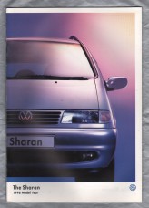 Sales Brochure - Volkswagen - `The Sharan` - January 1998 - English Language - Cover to Cover 54 Pages - A4 Sized Brochure