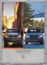 Sales Brochure - `...The MERCEDES -BENZ M-CLASS` - August 1998 - English Language - Unpaginated - A4 Sized Brochure