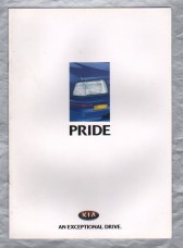 Sales Brochure - `KIA - PRIDE` - June 1996 - English Language - Unpaginated - A4 Sized Brochure