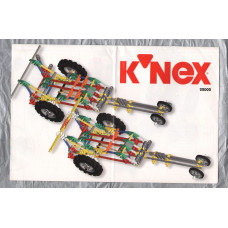 K`Nex - `Drag Racer` - Instructions - Single Fold-Out Sheet - No.22002