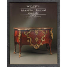 Sotheby`s Auction Catalogue - `Feine Mobel, Uhren und Zierstucke` - Zurich - Donnerstag 5th Dezember 1991