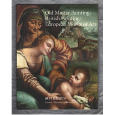 Sotheby`s Auction Catalogue - `Old Master Paintings, British Paintings, European Works Of Art` - London - Thursday 12th February 1998