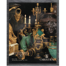 Christie`s Auction Catalogue - `Important French Furniture, Objects of Art and Sculpture` - New York - Wednesday 26th October 1994