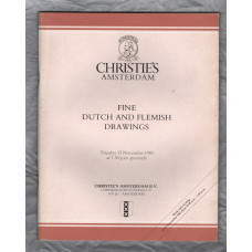 Christie`s Auction Catalogue - `Fine Dutch and Flemish Drawings` - Amsterdam - Tuesday 15th November 1983