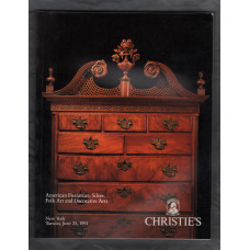 Christie`s Auction Catalogue - `American Furniture, Silver, Folk Art and Decorative Arts` - New York - Tuesday 25th June 1991