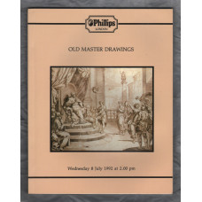 Phillips Auction Catalogue - `Old Masters Drawings` - London - Wednesday 8th July 1992