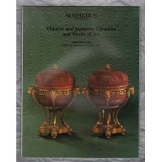 Sotheby`s Auction Catalogue - `Chinese and Japanese Ceramics and Works of Art` - Amsterdam - Monday 13th May 1991