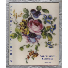 Pescheteau Badin Auction Catalogue - `Porcelaines Faiences` - Paris - Vendredi 3 Mars 2006