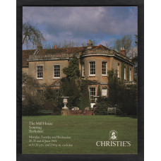 Christie`s Auction Catalogue - `The Mill House, Sonning, Berkshire` - Berkshire - 20th,21st and 22nd June 1994
