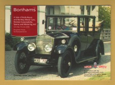 Bonhams - Sale of Rolls-Royce and Bentley Motor Cars, Related Automobilia, Spares and Motoring Art -`Entries Now Invited` - Broughton House - Saturday 19 June 2004