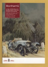 Bonhams - Sale of Rolls-Royce & Bentley Motor Cars and Related Automobilia -`Final Call For Entries` - Towcester Racecourse - Saturday 21 June 2003