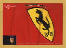 Brooks Europe - Sale of Historic Ferrari Motor Cars -`Entries Open..` - Palace Hotel, Gstaad - Monday 21 December 1998