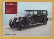 Bonhams - Sale of Collectors` Motor Cars, Cycles, Automobilia and Toys & Models -`Entries Are Invited` - RAF Museum, London - Monday 18 April 2005